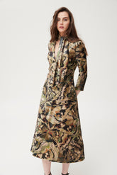 Vestido Mink terciopelo estampado con lentejuelas